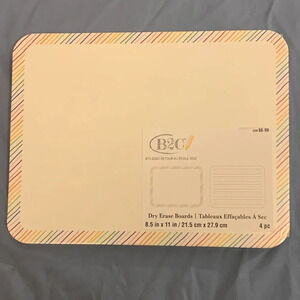 Back to school dry erase boards 4pack